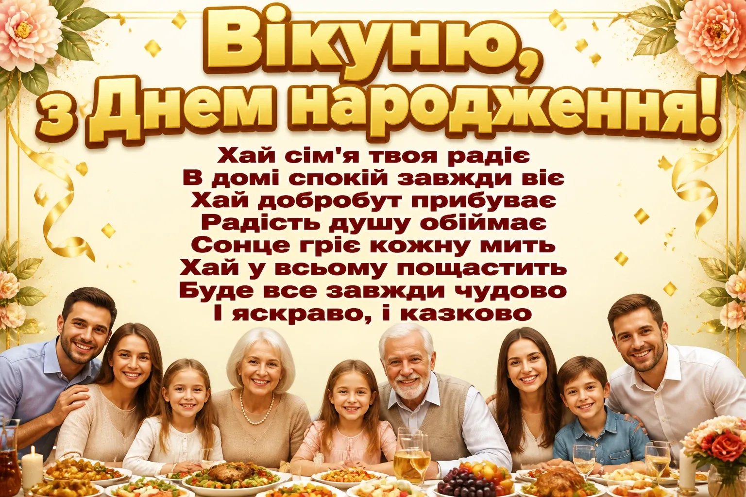 з днем народження віка