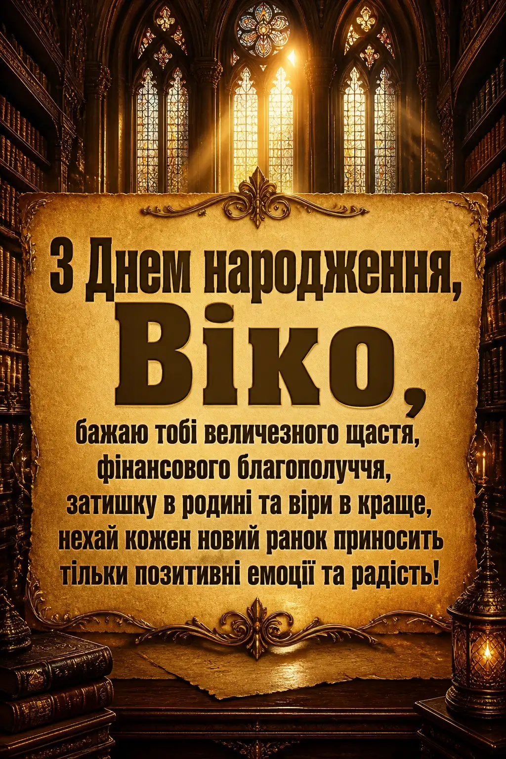 з днем народження віка