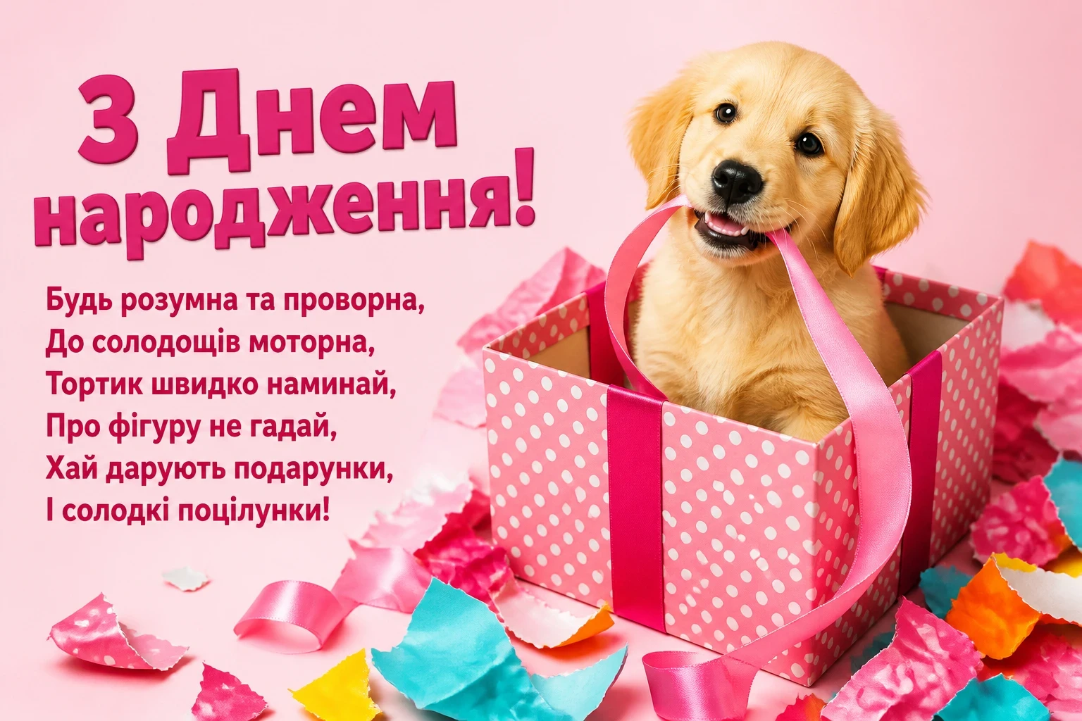привітання з днем народження внучки від бабусі