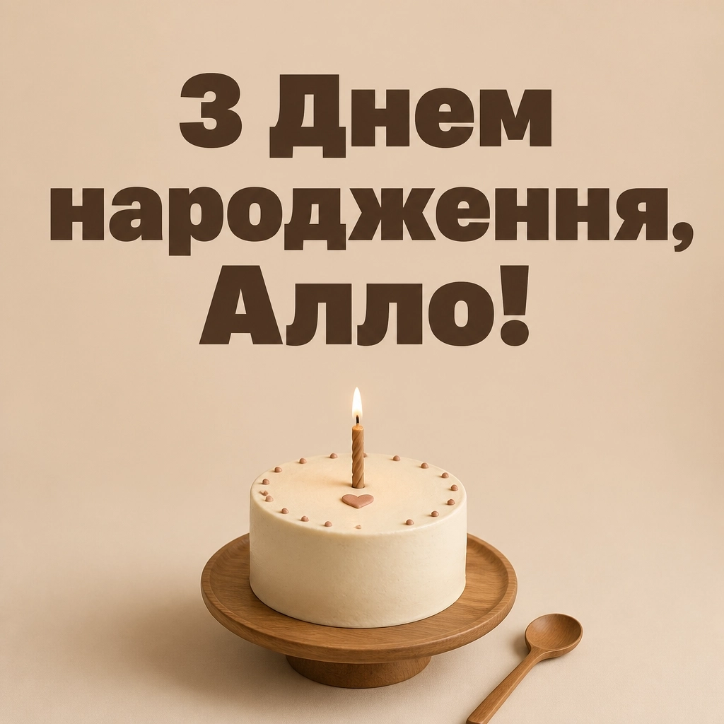 з днем народження алла