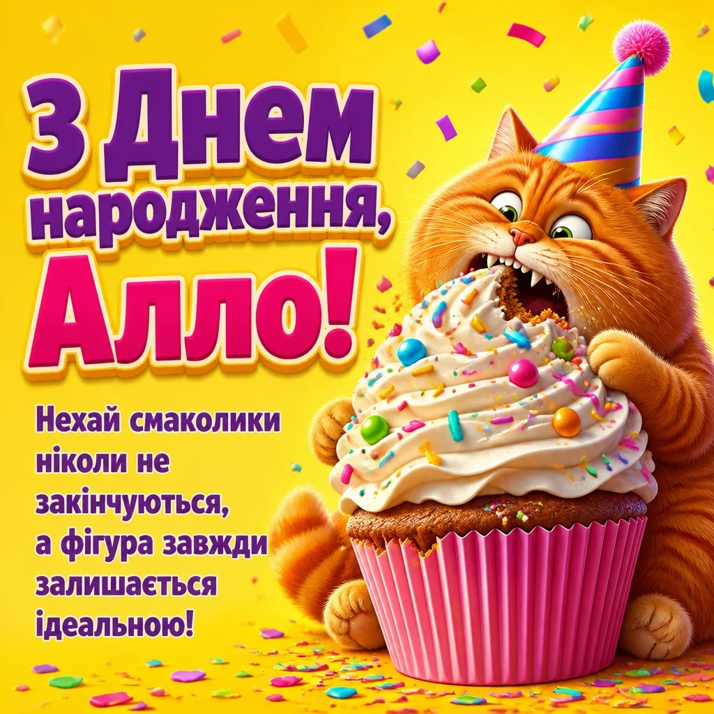 з днем народження алла