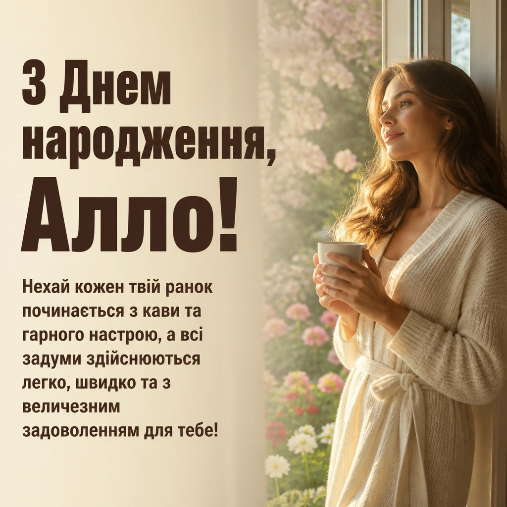 з днем народження алла