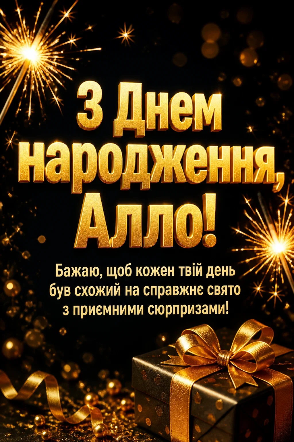 з днем народження алла