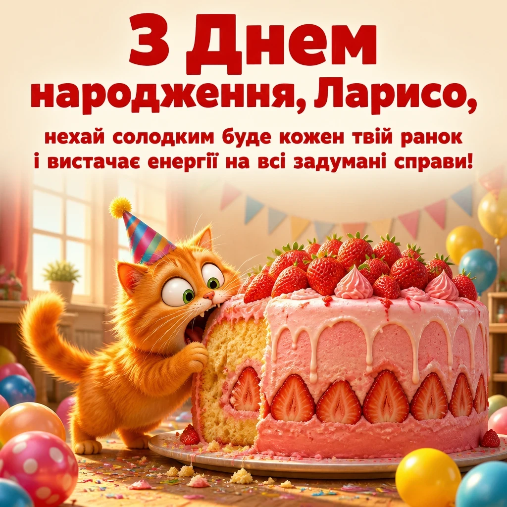 з днем народження лариса