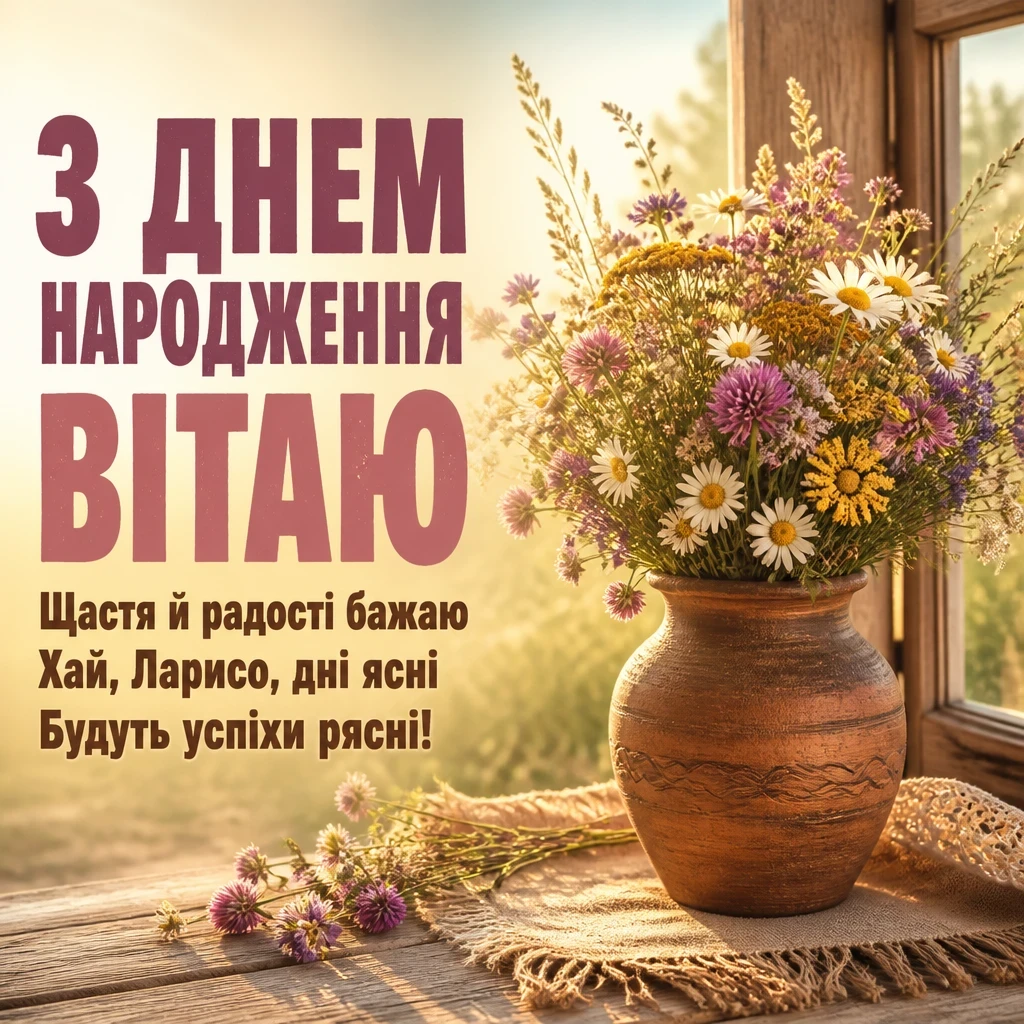 з днем народження лариса