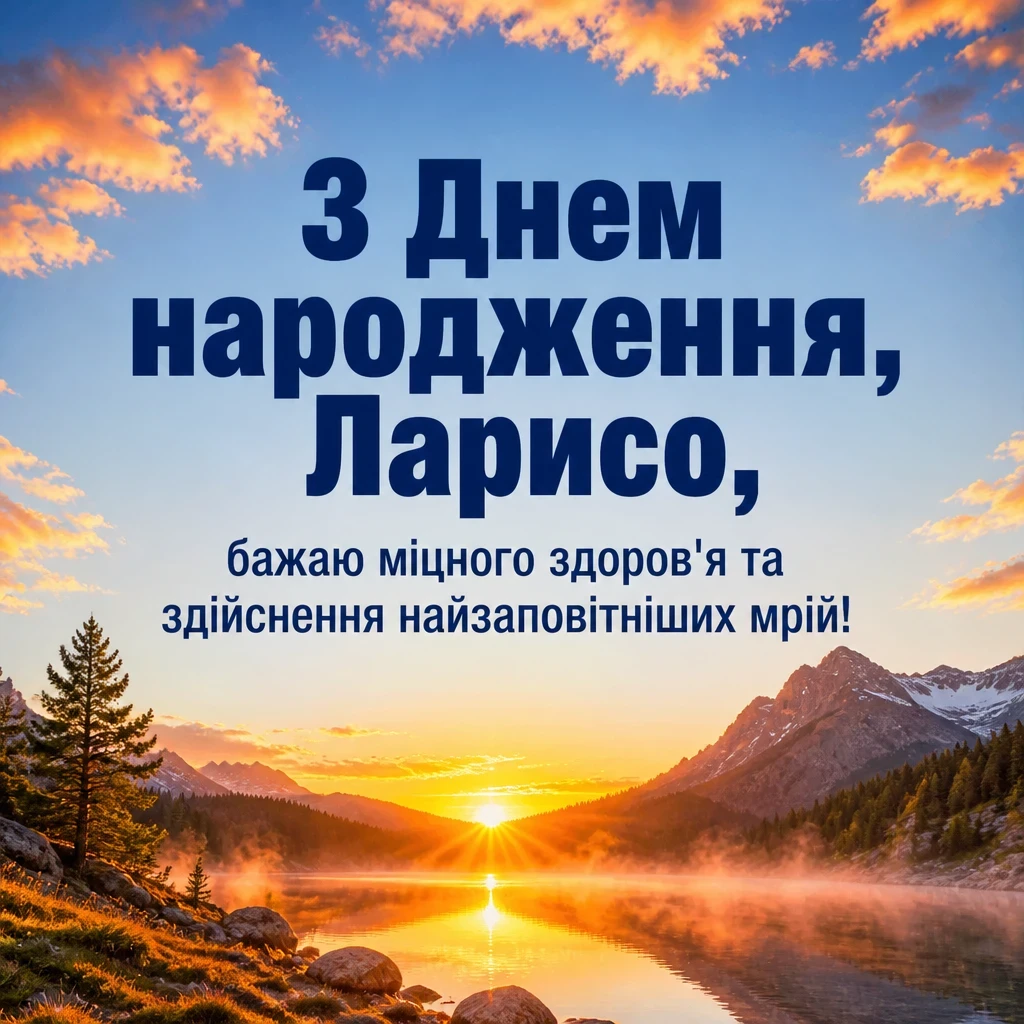 з днем народження лариса