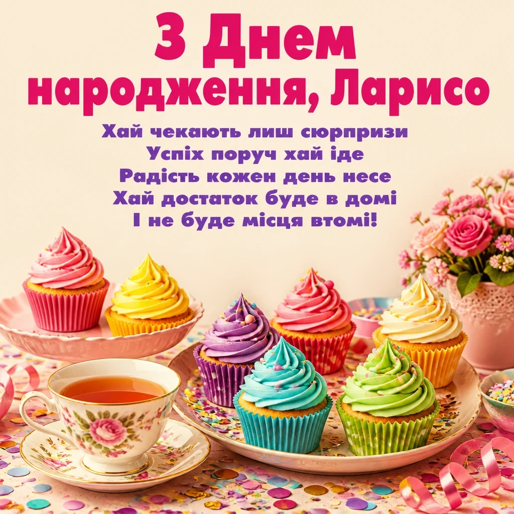 з днем народження лариса