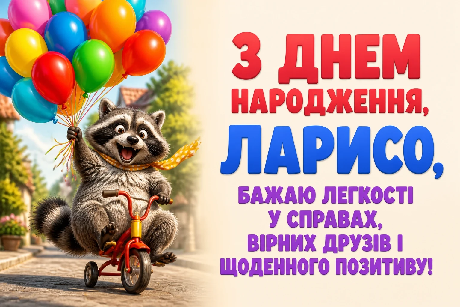 з днем народження лариса