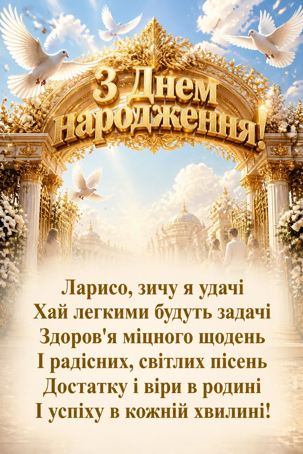 з днем народження лариса