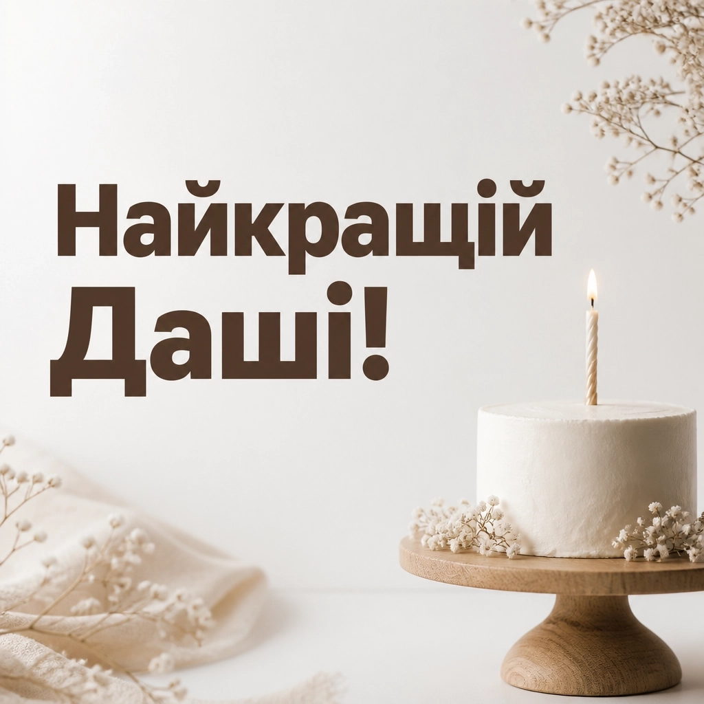 з днем народження даша