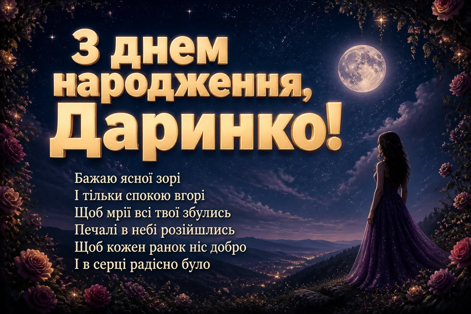 з днем народження даша