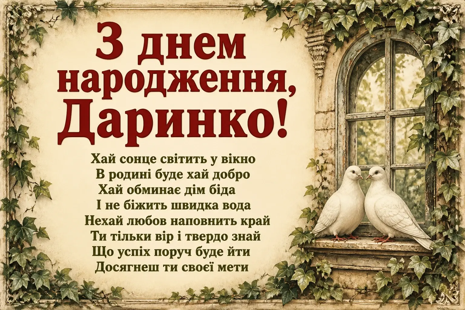 з днем народження даша