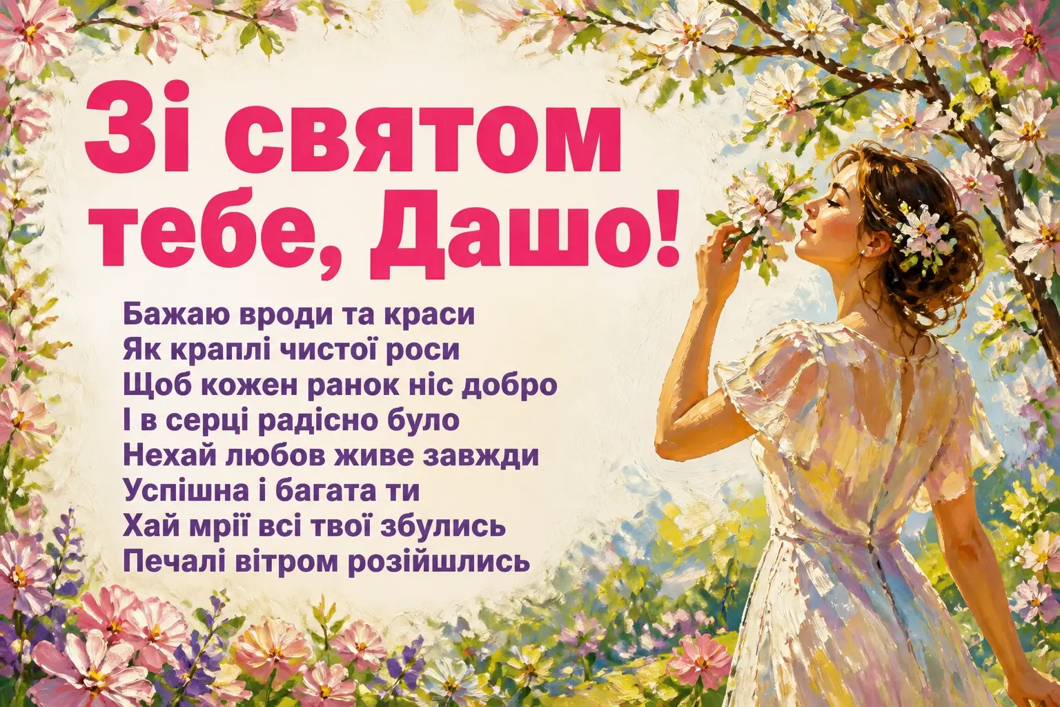 з днем народження даша