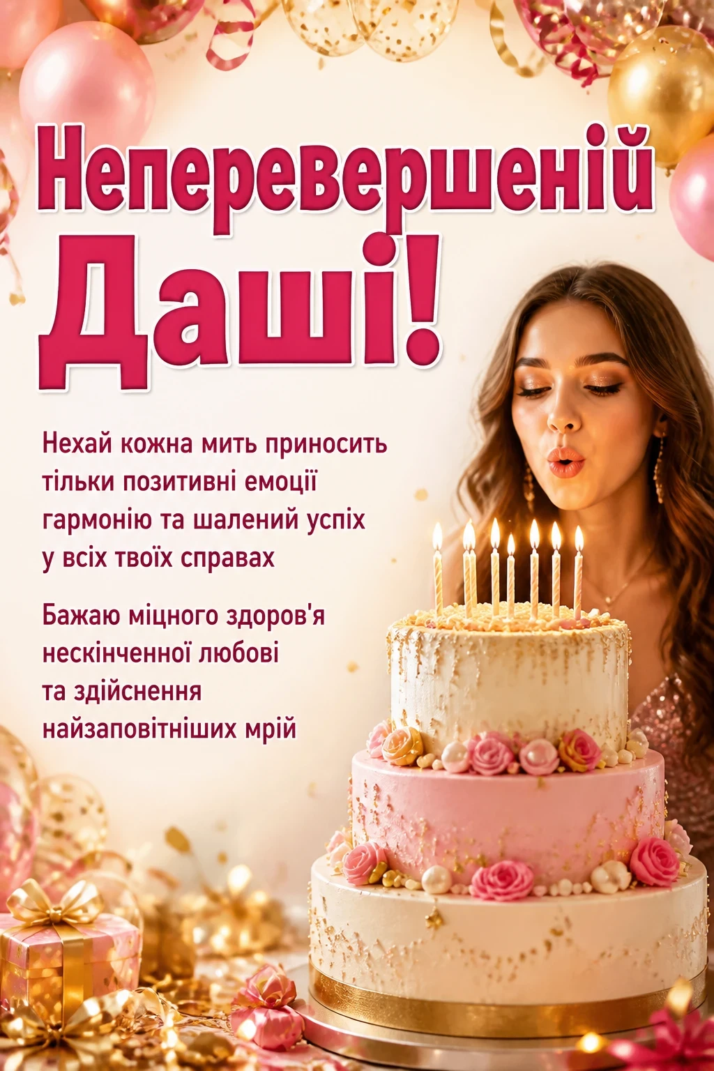 з днем народження даша