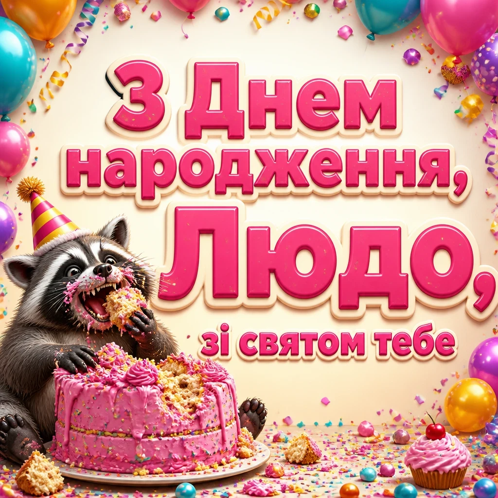 люда з днем народження