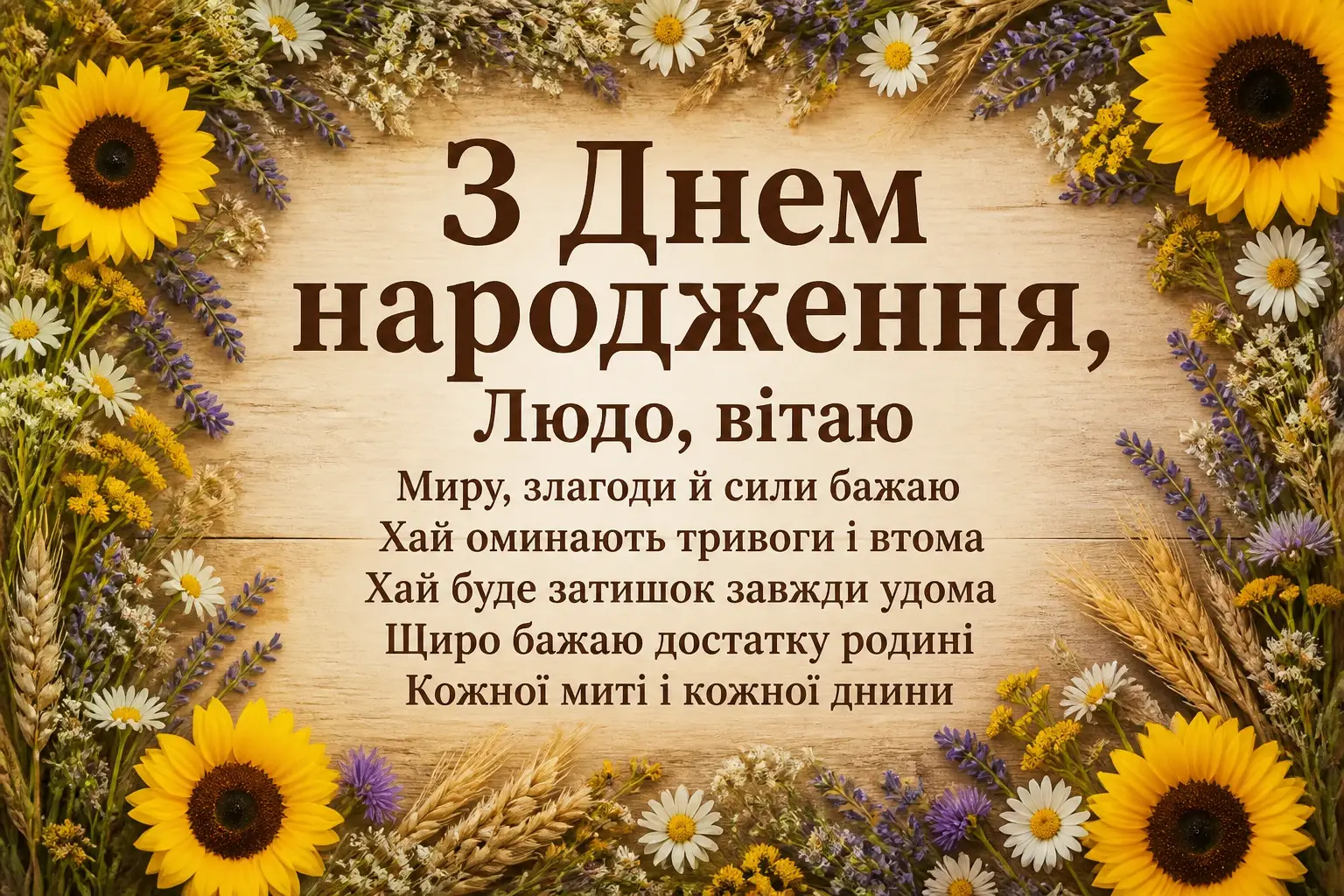 люда з днем народження