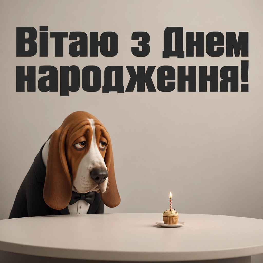 привітання з днем народження смішні