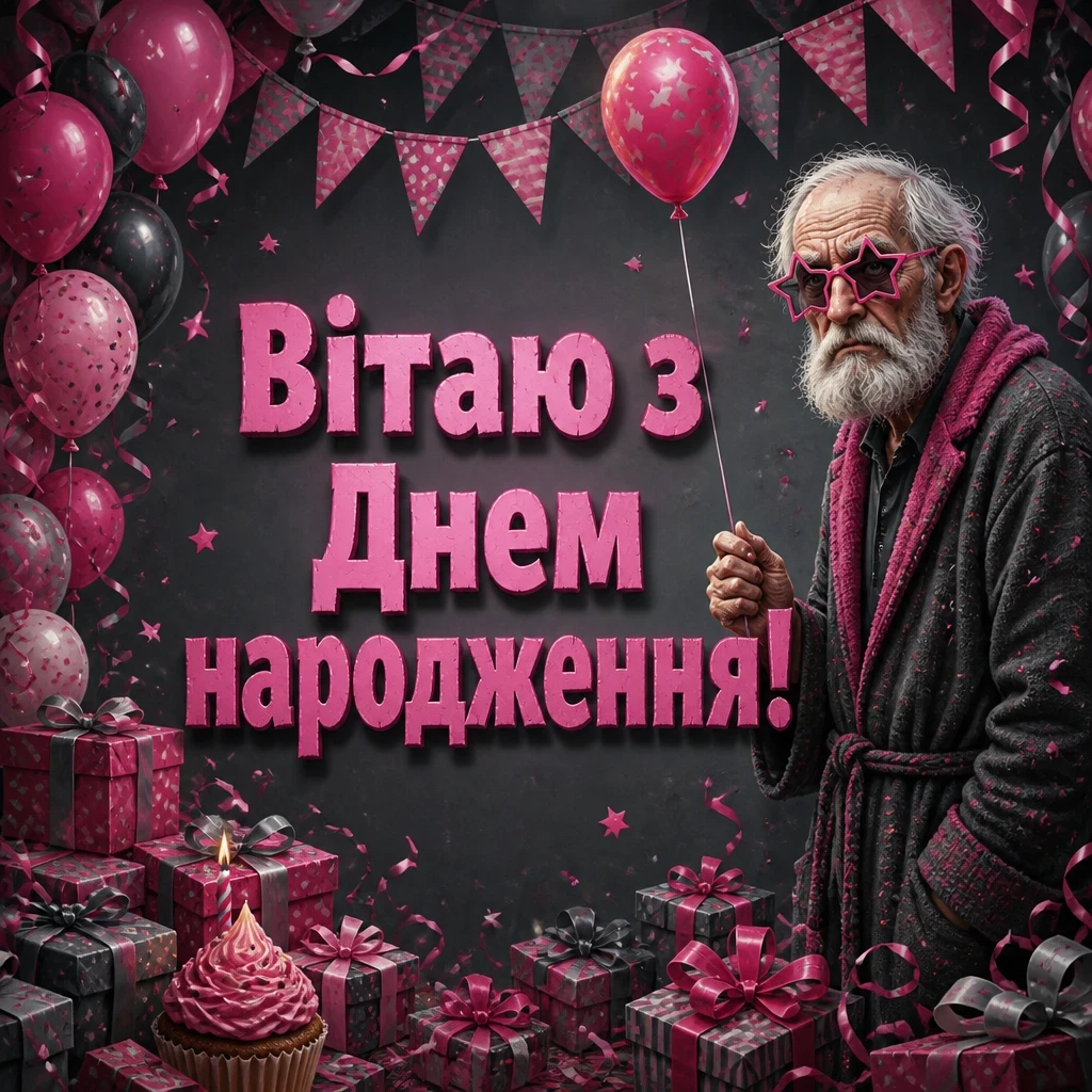 привітання з днем народження смішні