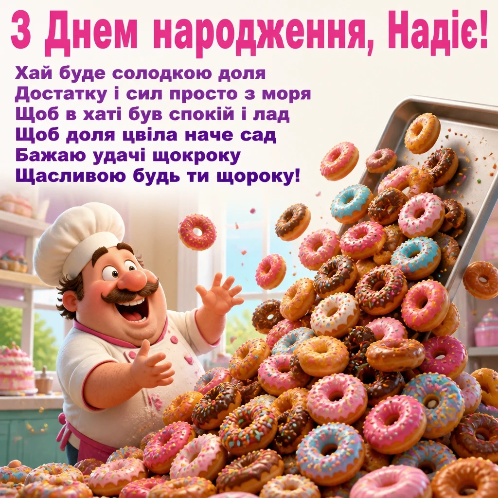 з днем народження надія