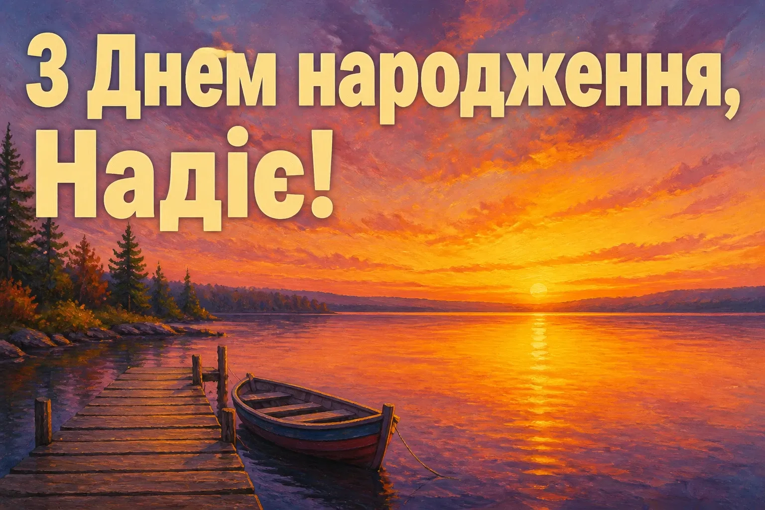 з днем народження надія