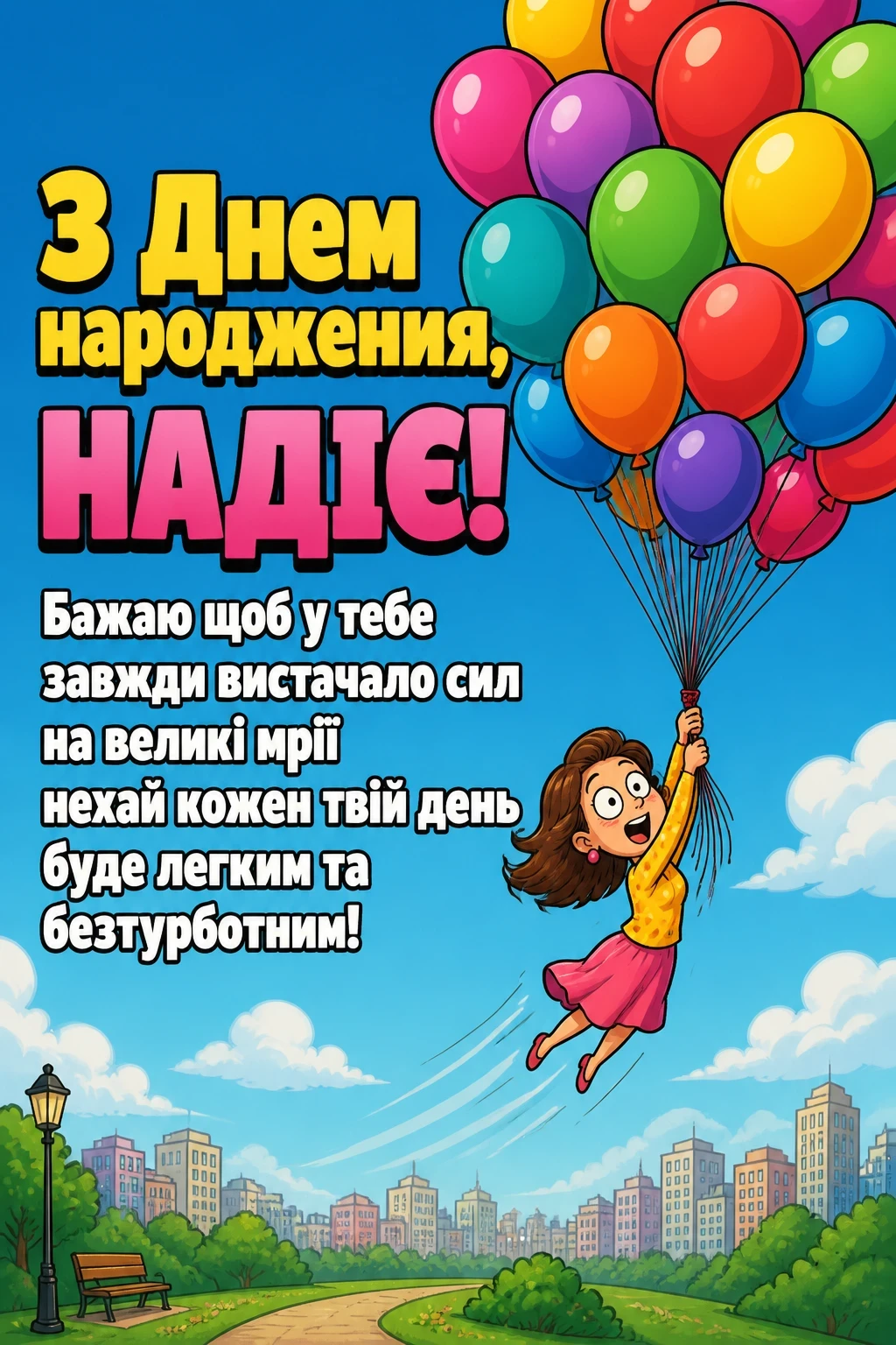 з днем народження надія