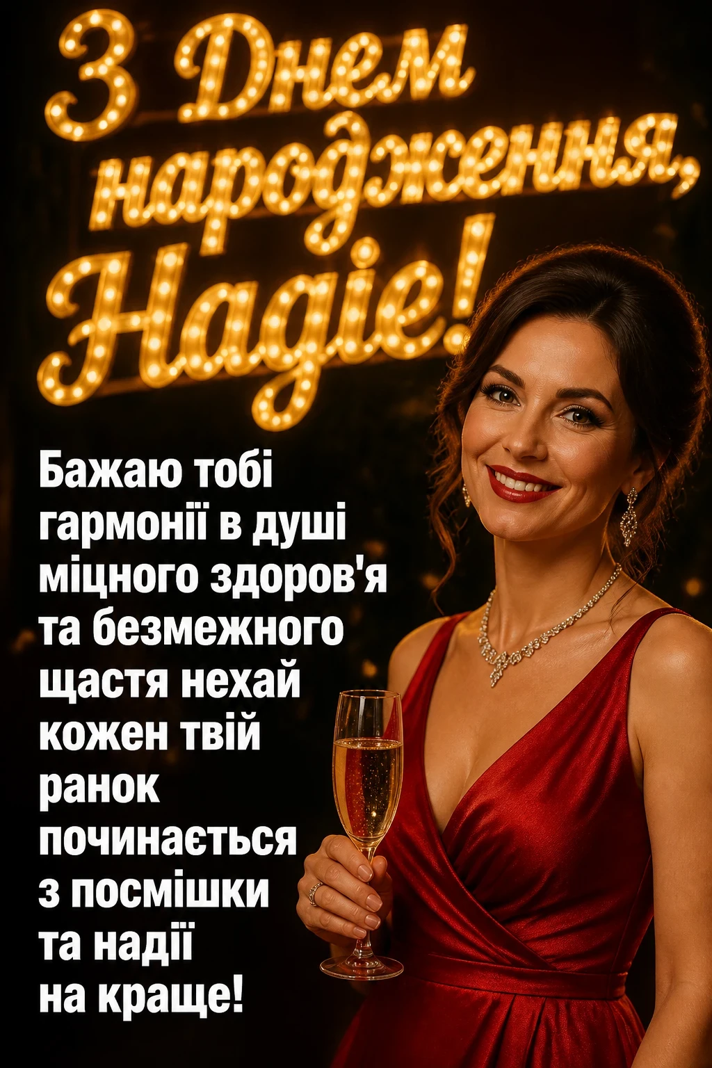 з днем народження надія