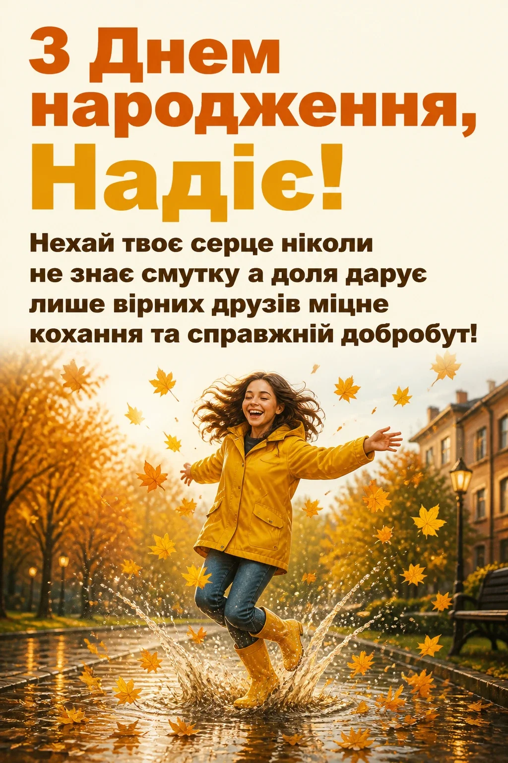 з днем народження надія