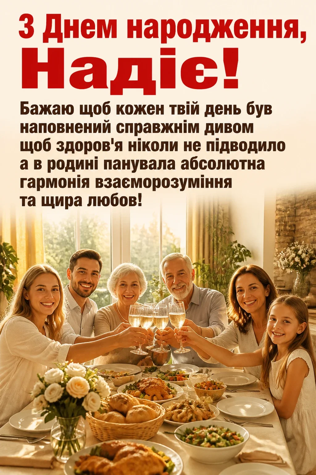 з днем народження надія