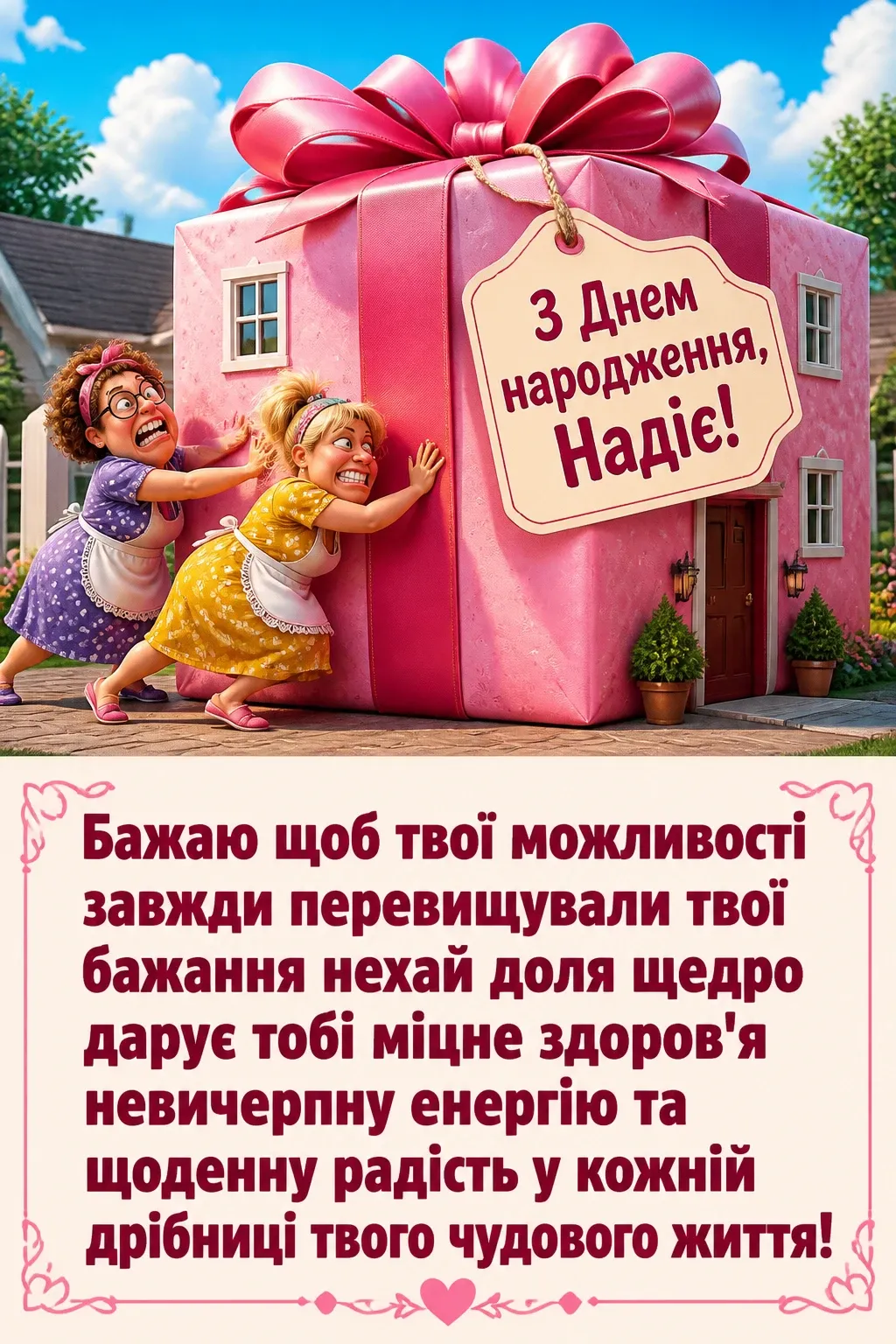 з днем народження надія