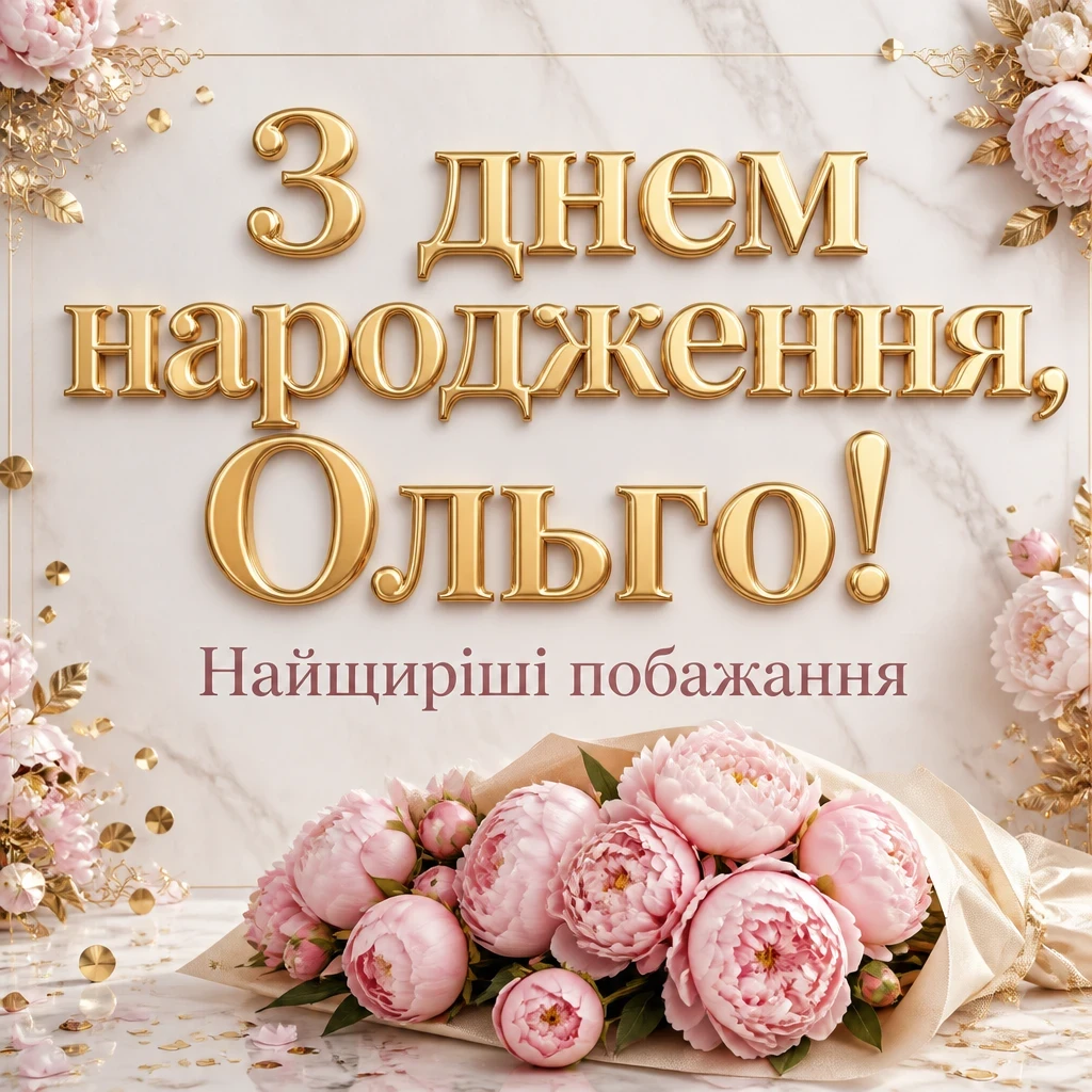 з днем народження ольга з днем народження ольга
