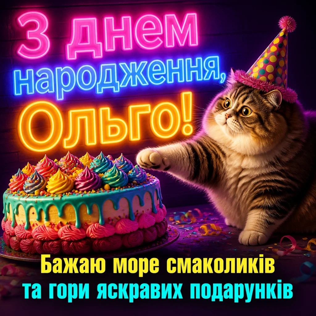 з днем народження ольга з днем народження ольга