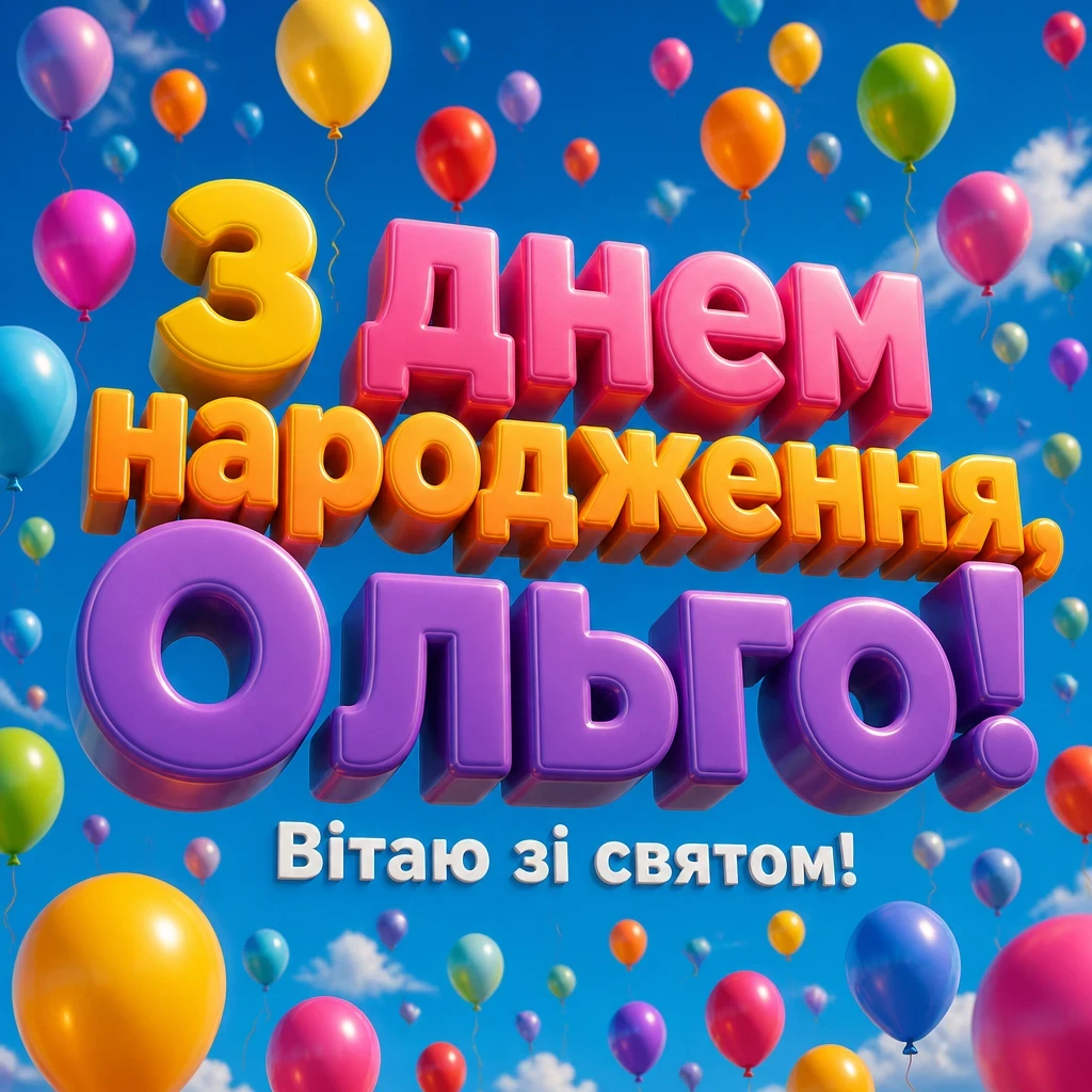 з днем народження ольга з днем народження ольга