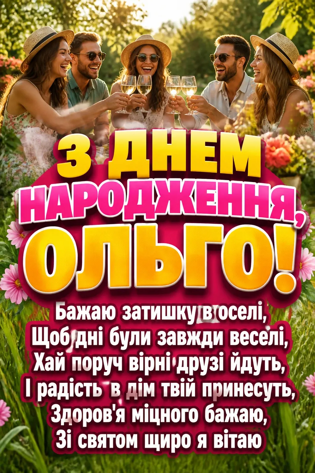 з днем народження ольга з днем народження ольга