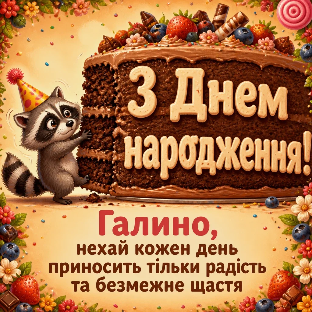з днем народження галина з днем народження галина