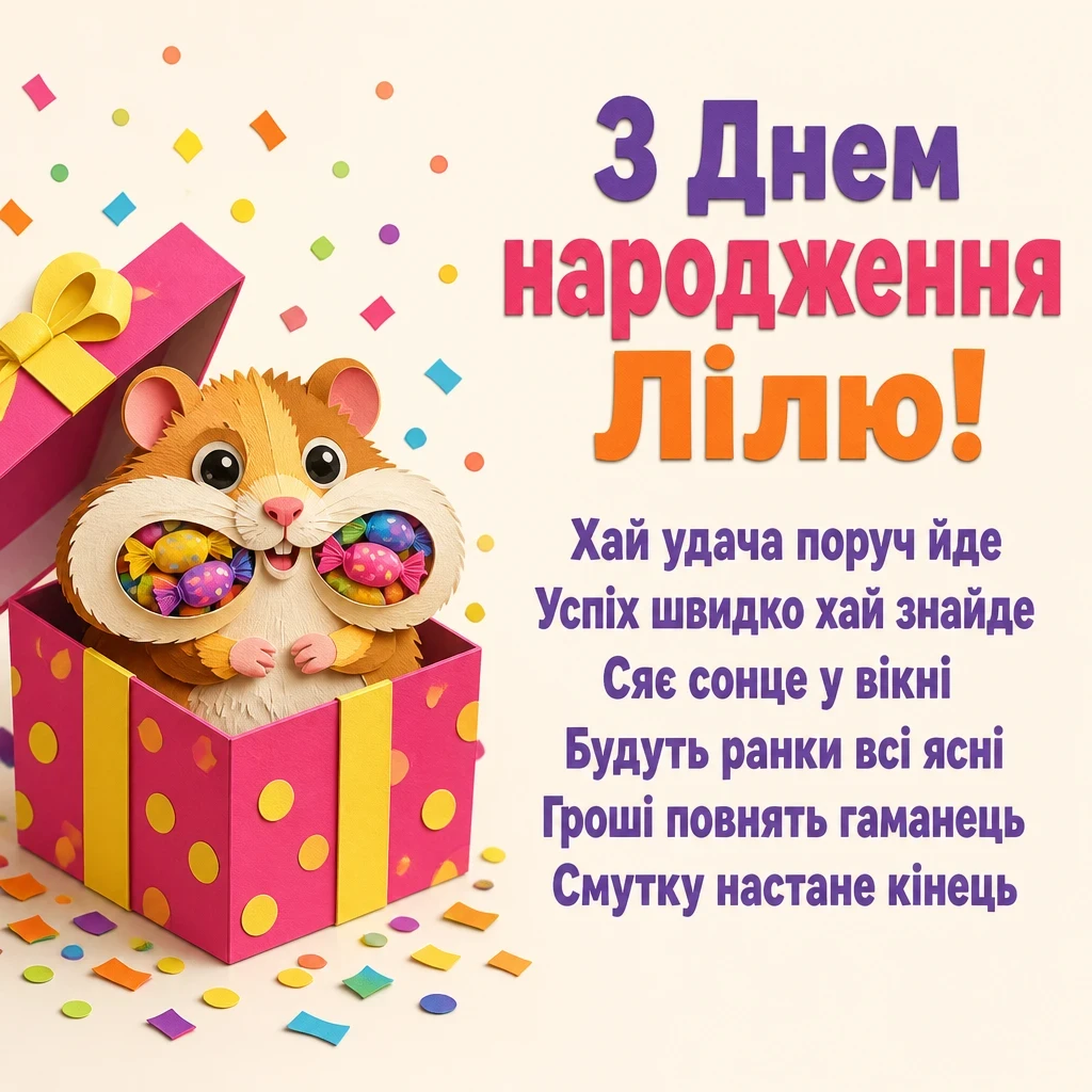 з днем народження ліля