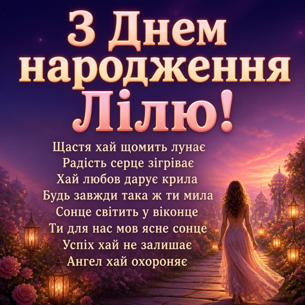з днем народження ліля