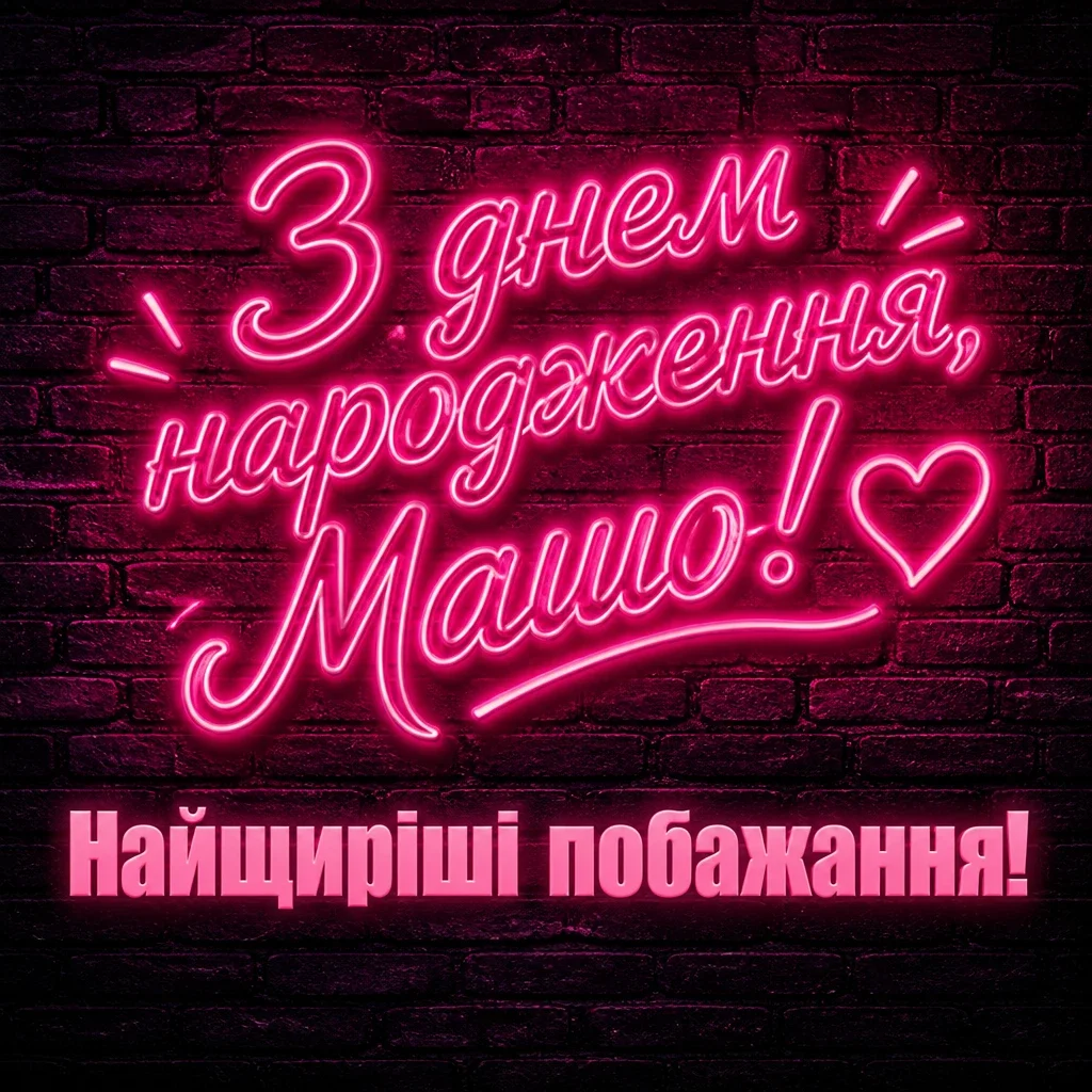 з днем народження маша