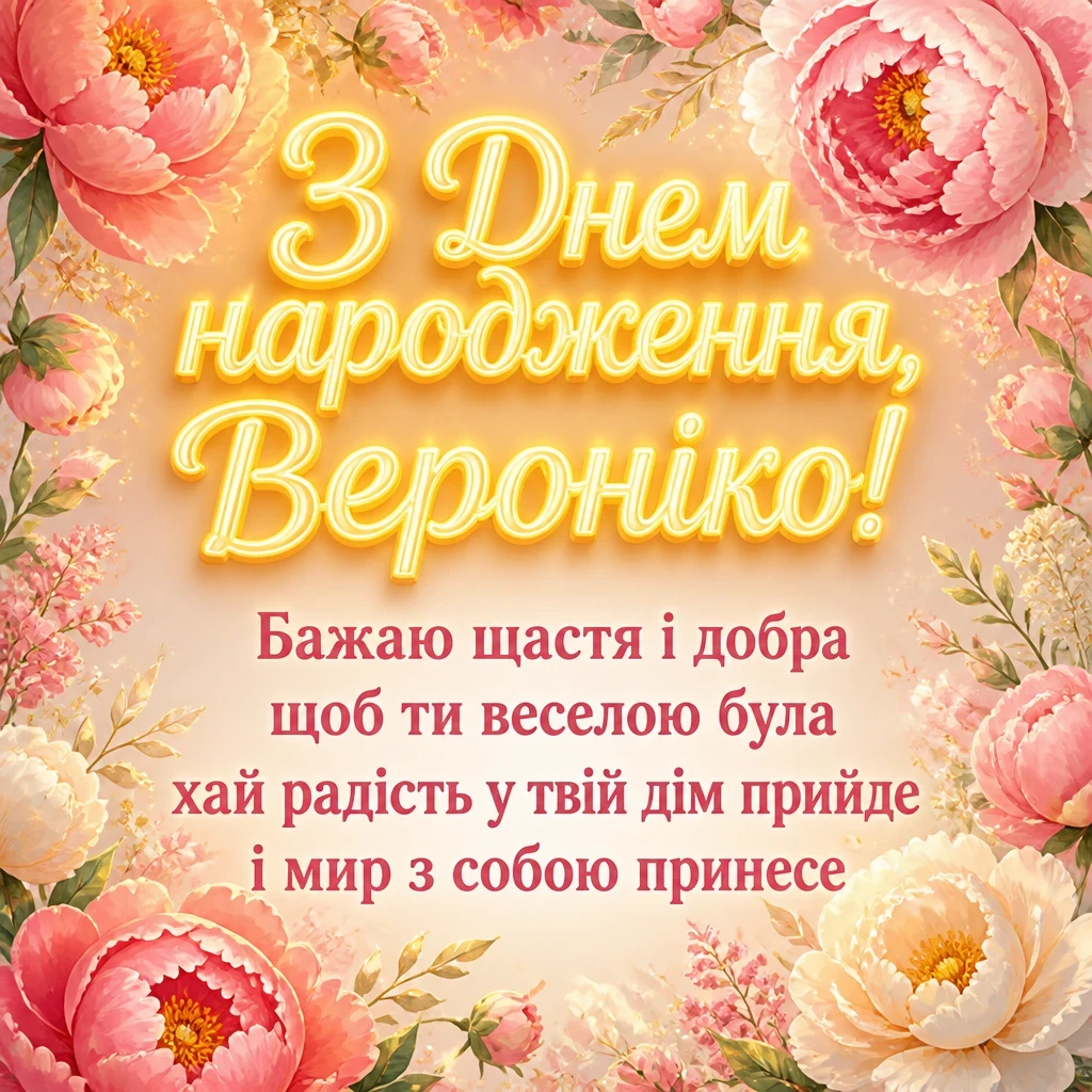 з днем народження вероніка