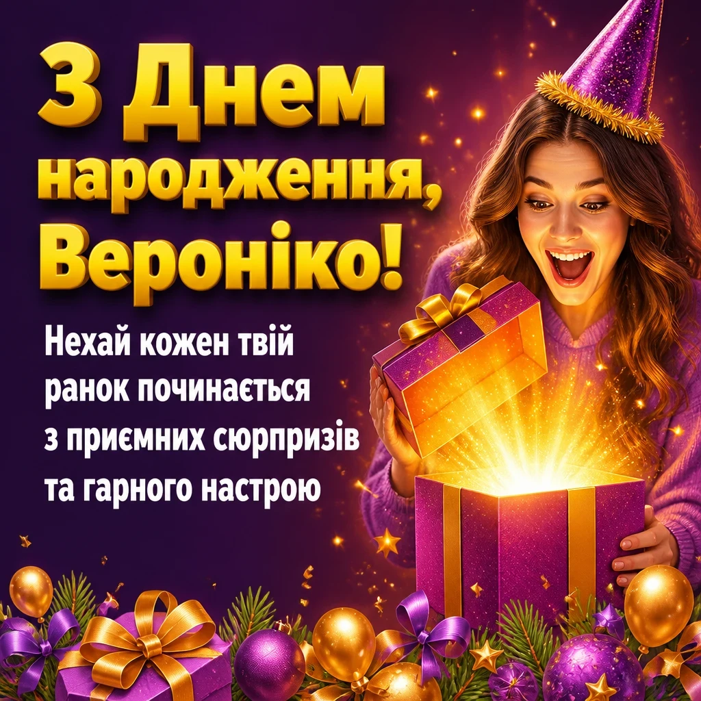 з днем народження вероніка