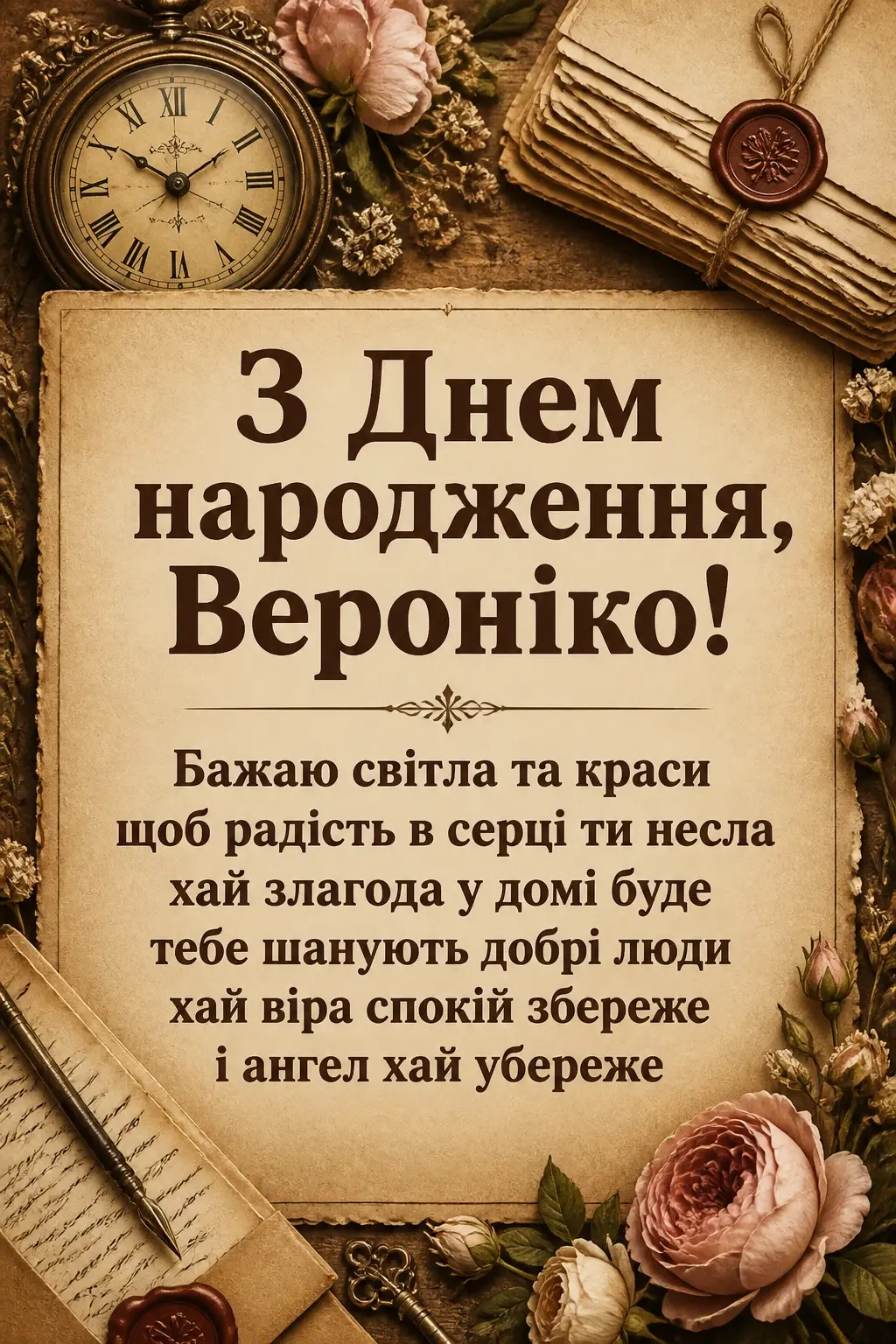 з днем народження вероніка