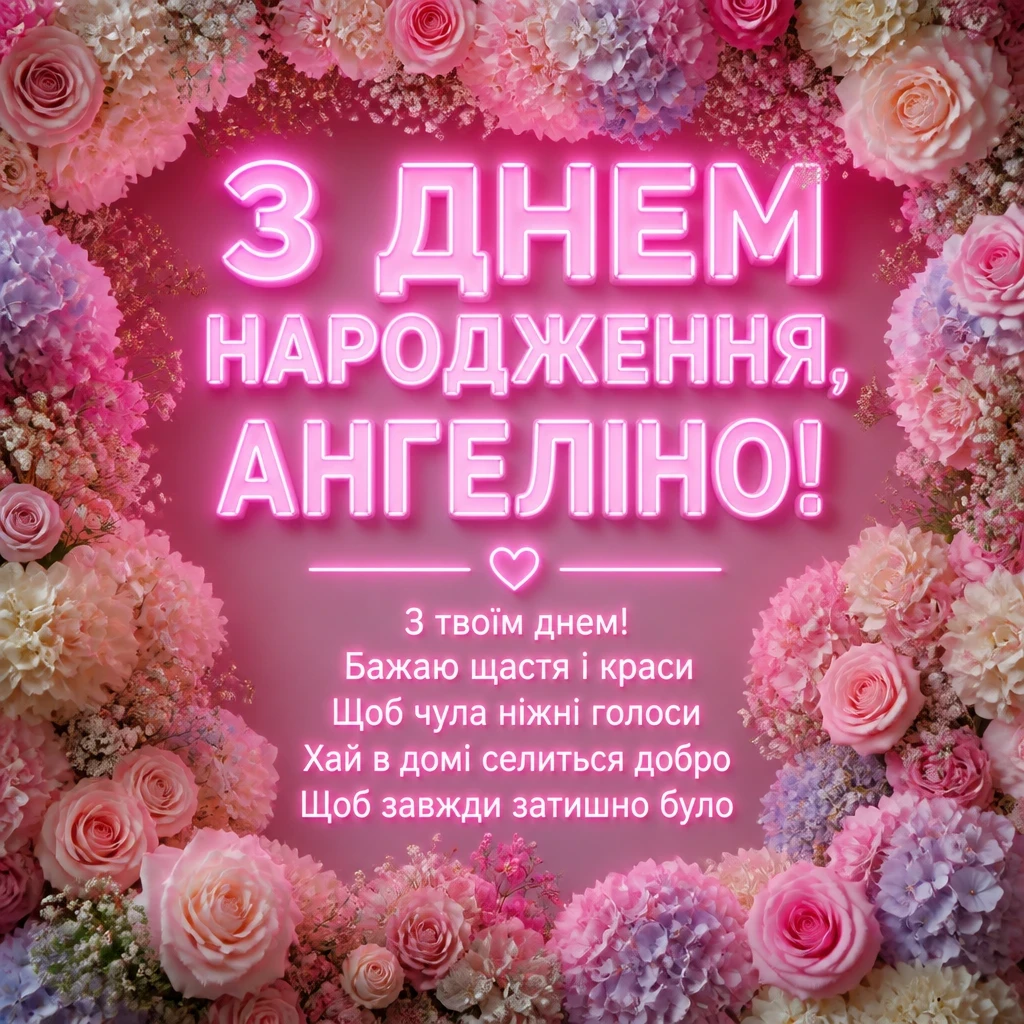з днем народження ангеліна