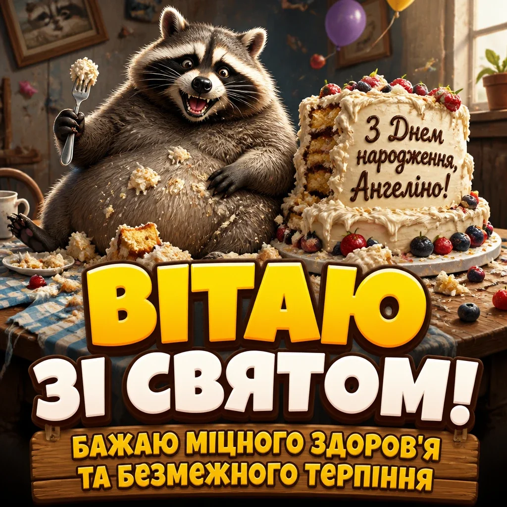 з днем народження ангеліна