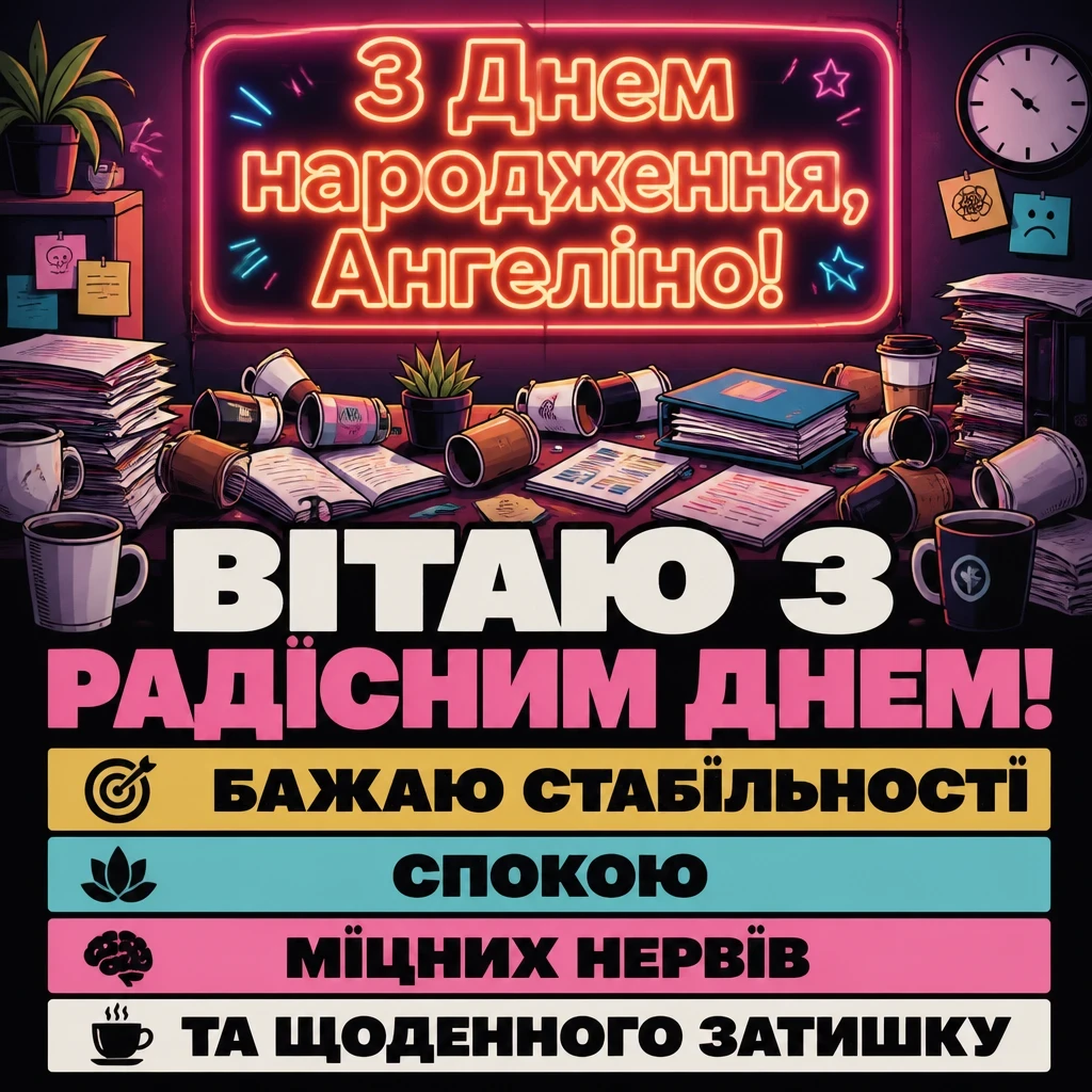 з днем народження ангеліна