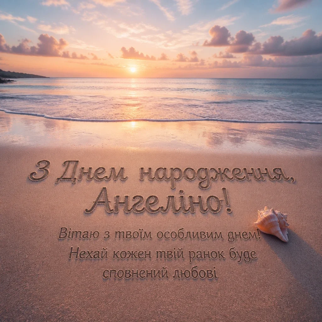з днем народження ангеліна