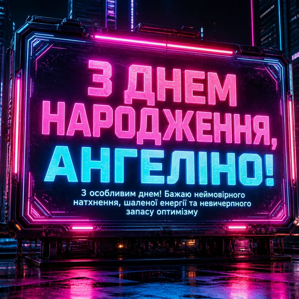 з днем народження ангеліна
