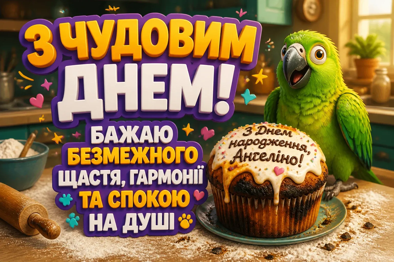 з днем народження ангеліна
