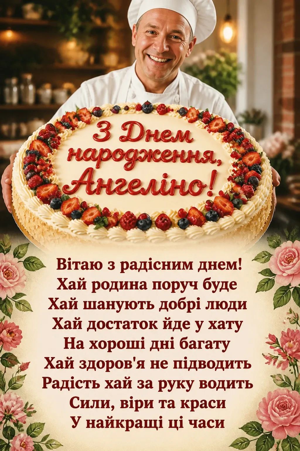 з днем народження ангеліна