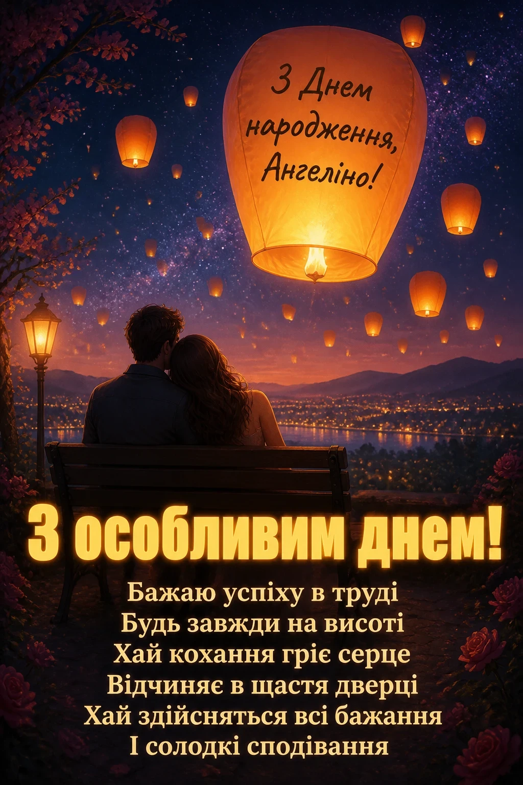 з днем народження ангеліна